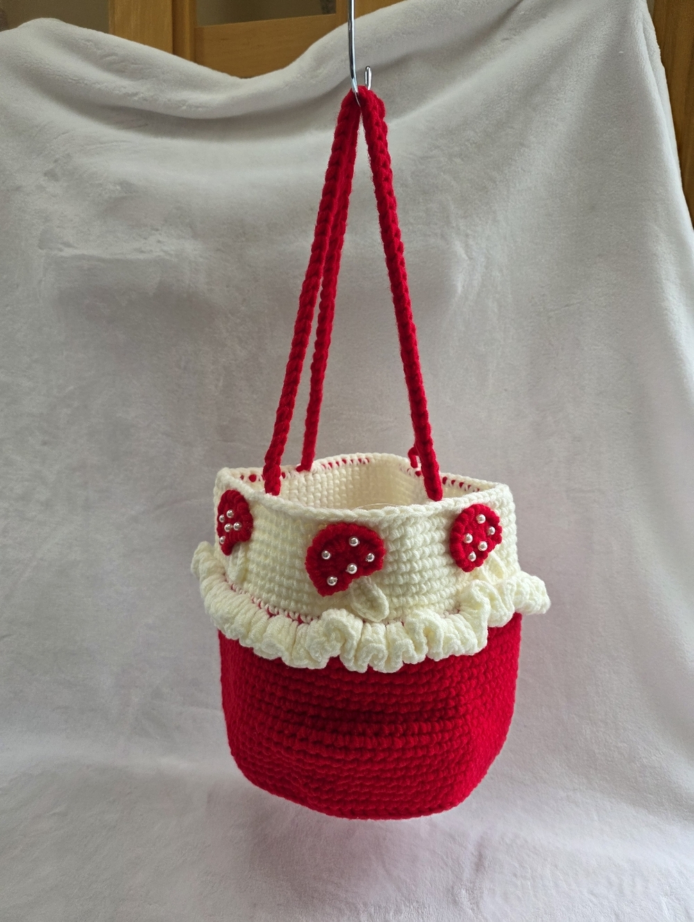 Hot Topic Mushroom Crochet Bucket Bag